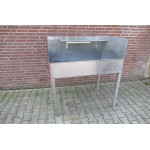 Roestvrij stalen wasbak, wastafel. 240 liter inhoud. Gebruikt